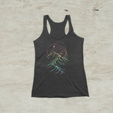 Cosmos Galaxy Mountain Racerback Tank Top