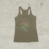 Cosmos Galaxy Mountain Racerback Tank Top