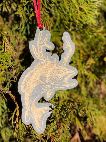 Fear Fish Deer Ornament