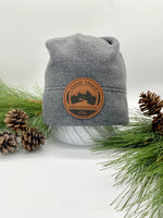 ITA (Idaho Trails Association) Leatherette Logo Patch Fleece Beanie