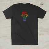 Mushroom Mycology Ombré Graphic Screenprint T-Shirt
