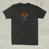 Mushroom Mycology Ombré Graphic Screenprint T-Shirt