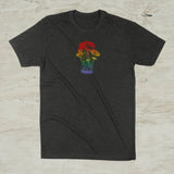 Mushroom Mycology Ombré Graphic Screenprint T-Shirt