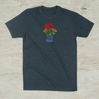 Mushroom Mycology Ombré Graphic Screenprint T-Shirt