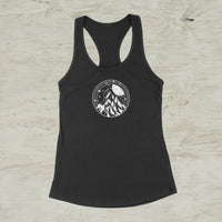 Night In The Mountains Screen Print Racerback Tank Top