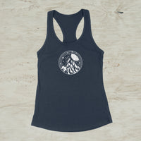 Night In The Mountains Screen Print Racerback Tank Top