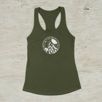 Night In The Mountains Screen Print Racerback Tank Top