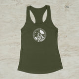 Night In The Mountains Screen Print Racerback Tank Top