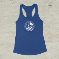 Night In The Mountains Screen Print Racerback Tank Top