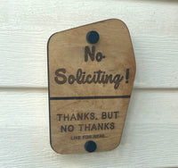 Wilderness Area No Soliciting Sign