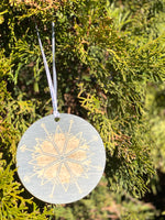 Snowflake Mountain 3" Wood Ornament