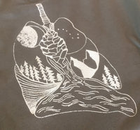 CLEARANCE Lungs Nature Mountains Outdoors V-Neck T-Shirt