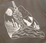CLEARANCE Lungs Nature Mountains Outdoors V-Neck T-Shirt