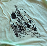 Lungs Heart Nature Mountains Women's Racerback Tank Top