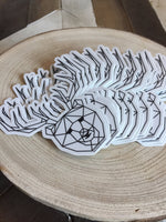 Beer Sticker 4" Bear + Deer = Beer Craft Beer Idaho Idafornian