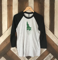 CLEARANCE Idahop Idaho Beer Baseball Shirt 3/4 Sleeves