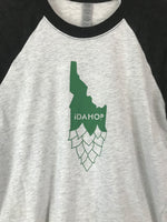 Idahop Idaho Beer Baseball Shirt 3/4 Sleeves Idafornian