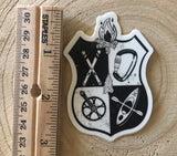 Climb, Ski, Bike, Kayak Four Season Sticker