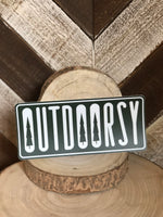 Outdoorsy Nature Outdoor Idaho Idafornia Sticker 7.5"x3.31"