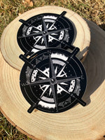 Compass Rose Nature Outdoor Idaho Idafornia Sticker 4"