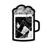 Beer Stein Nature Outdoor Idaho Screen Print Graphic V-Neck T-Shirt