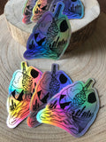 Lungs Holographic Nature Outdoor 1.85”x3” Sticker