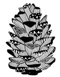 Pinecone Outdoor Mountain Screen Print Racerback Tank Top