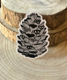 Pinecone Nature Outdoor 2.12”x3” Die Cut Sticker