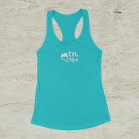 Mountain Woman Outdoor Idaho Screen Print Racerback Tank Top