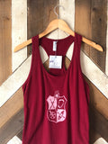 CLEARANCE Climb, Ski, Bike, Kayak All Season Outdoor Screen Print Graphic Tank