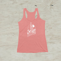 Lungs Heart Mountain Nature Women's Racerback Tank Top