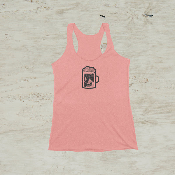 Beer Stein Nature Outdoor Idaho Women's Racerback Tank Top