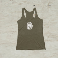 Beer Stein Nature Outdoor Idaho Women's Racerback Tank Top
