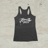 Mimosional Wreck Screen Print Racerback Tank Top