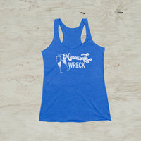 Mimosional Wreck Screen Print Racerback Tank Top