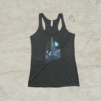 Lungs Heart Nature Mountain Women's Racerback Tank Top