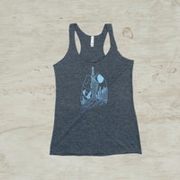 Lungs Heart Nature Mountain Women's Racerback Tank Top
