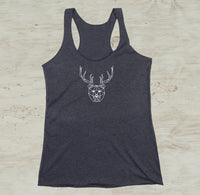 Beer Bear Deer Racerback Tank Top