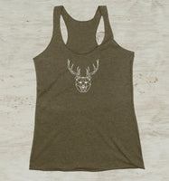 Beer Bear Deer Racerback Tank Top