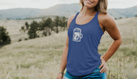 Beer Stein Nature Outdoor Idaho Women's Racerback Tank Top