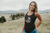 Night In The Mountains Celestial Racerback Tank Top