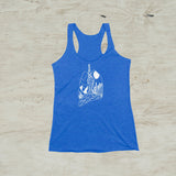 Lungs Heart Mountain Nature Women's Racerback Tank Top
