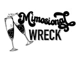 Mimosional Wreck Screen Print Racerback Tank Top