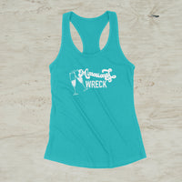 Mimosional Wreck Screen Print Racerback Tank Top