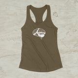 Brain Mountain Nature Outdoor Graphic Screen Print Tank Top