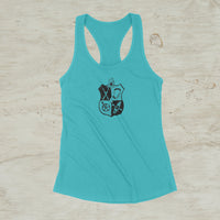 Climb, Ski, Bike, Kayak All Season Outdoor Screen Print Graphic Tank