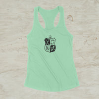 Climb, Ski, Bike, Kayak All Season Outdoor Screen Print Graphic Tank