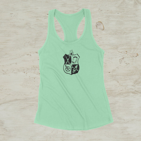 Climb, Ski, Bike, Kayak All Season Outdoor Screen Print Graphic Tank