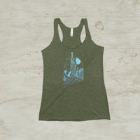 Lungs Heart Nature Mountain Women's Racerback Tank Top