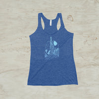 Lungs Heart Nature Mountain Women's Racerback Tank Top
